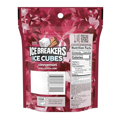 Ice Breakers Ice Cubes Cinnamon Gum 8.11oz – 100 Pieces
