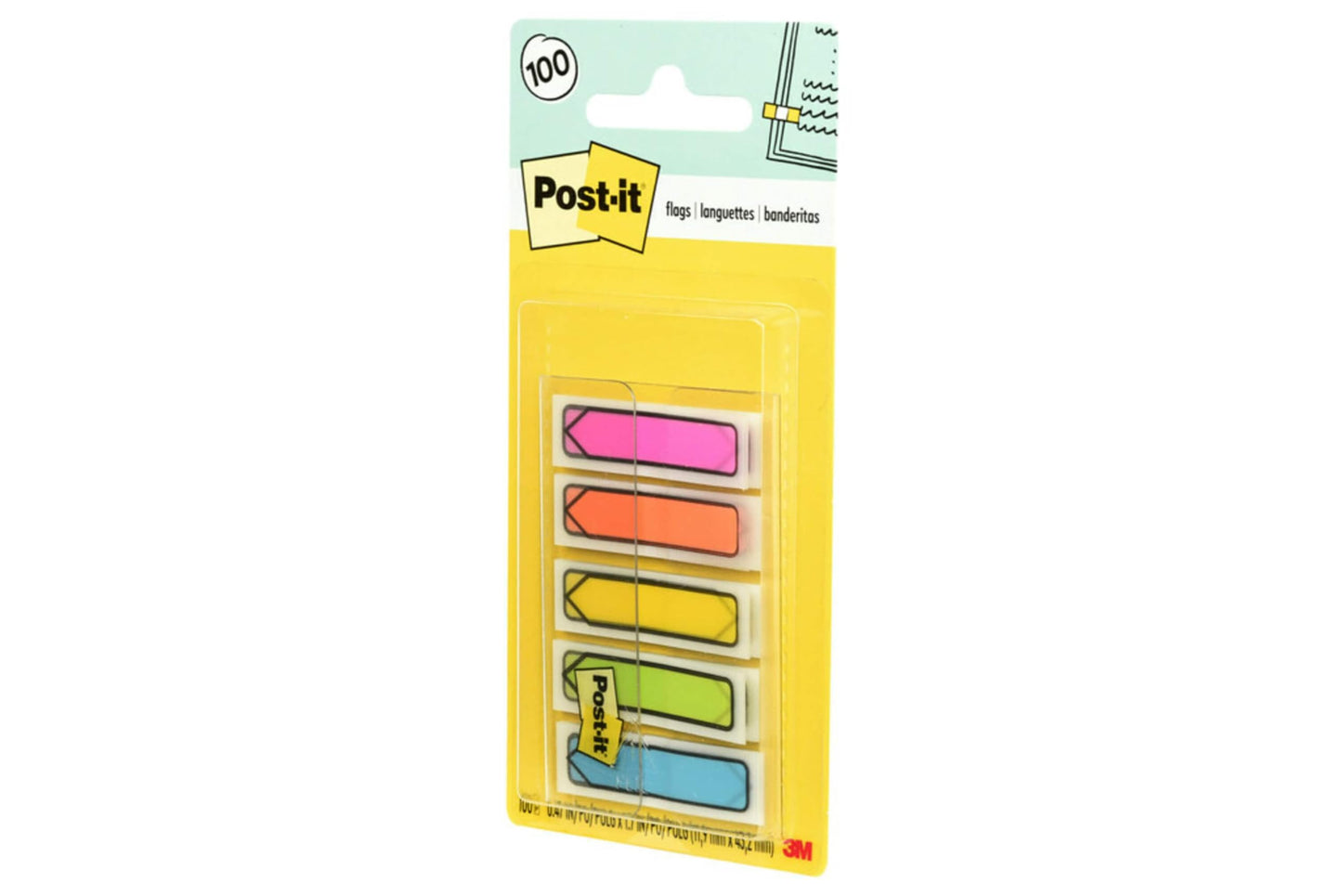 Post-it Arrow Flags – Bright Colors – 100 Count