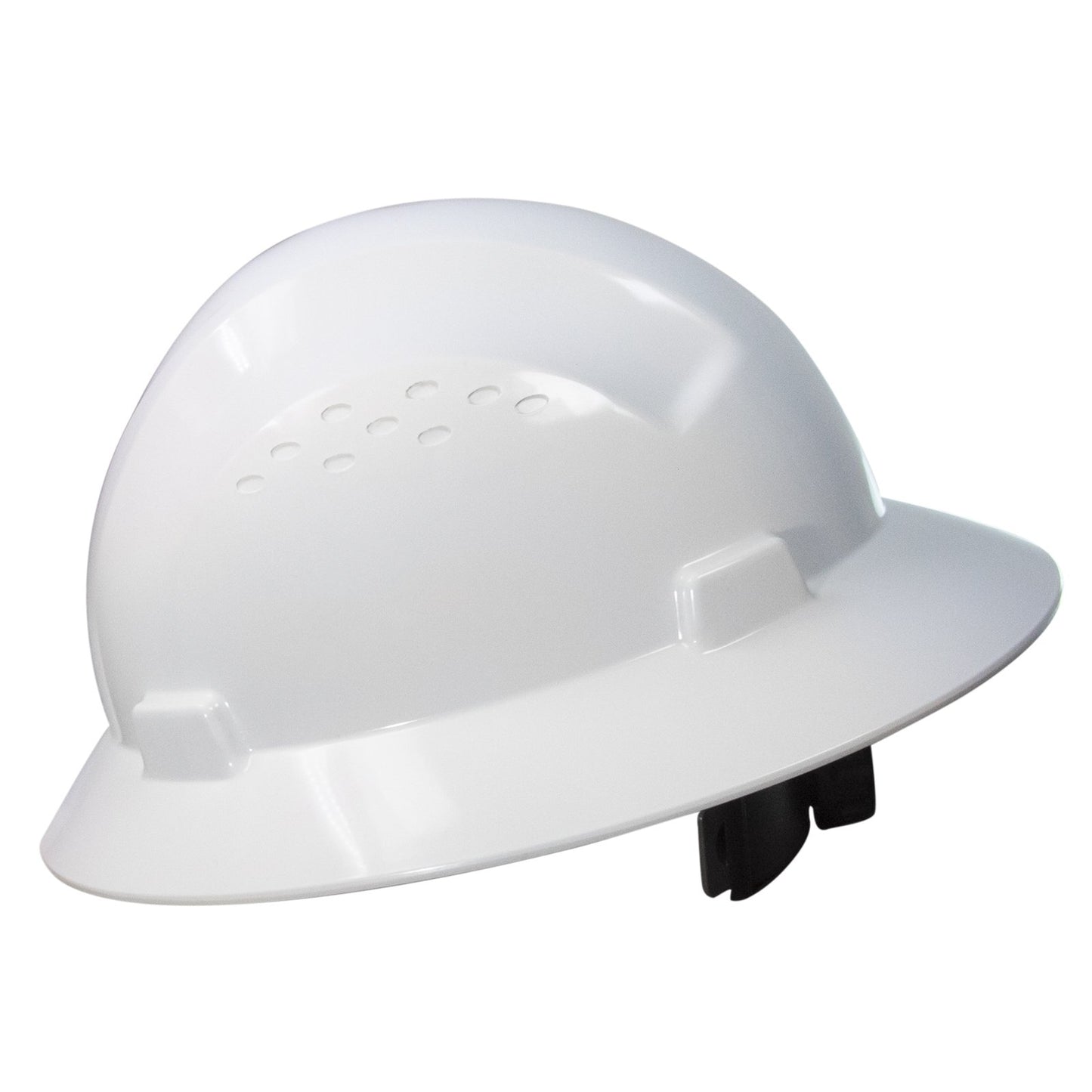 JORESTECH Full Brim Safety Hard Hat with Ratchet Suspension – White