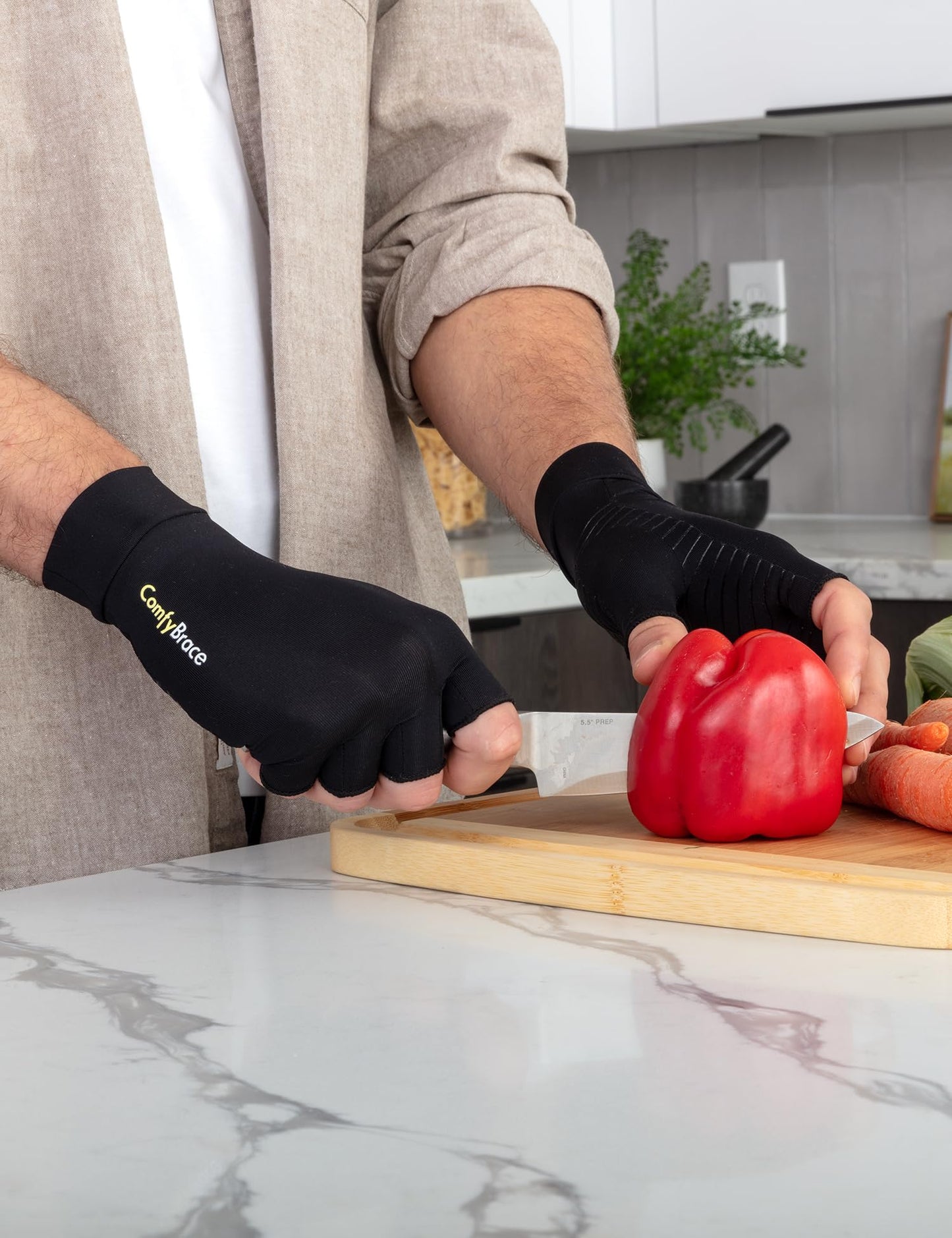 ComfyBrace Copper Compression Arthritis Gloves for Pain Relief