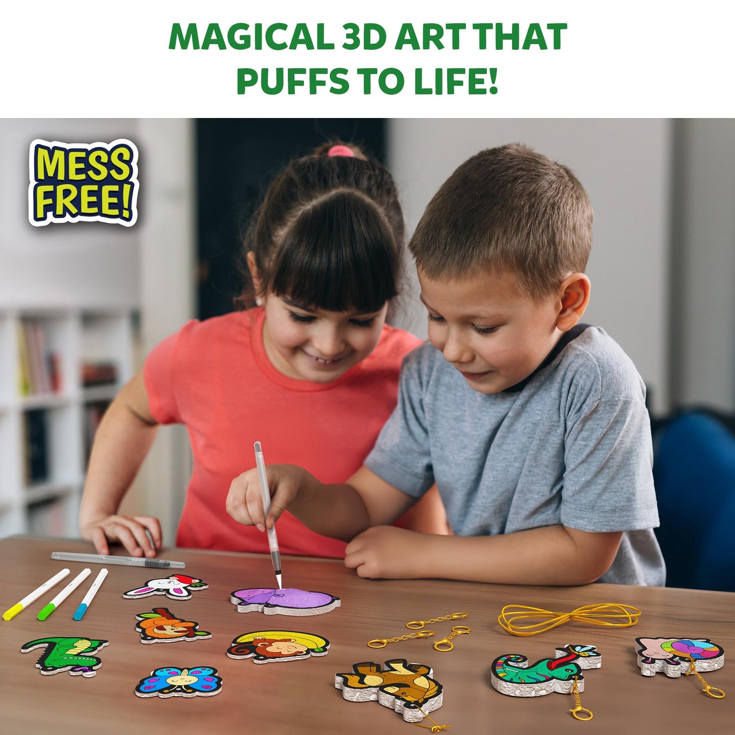 Skillmatics 3D Aqua Puffs Animals Art Kit