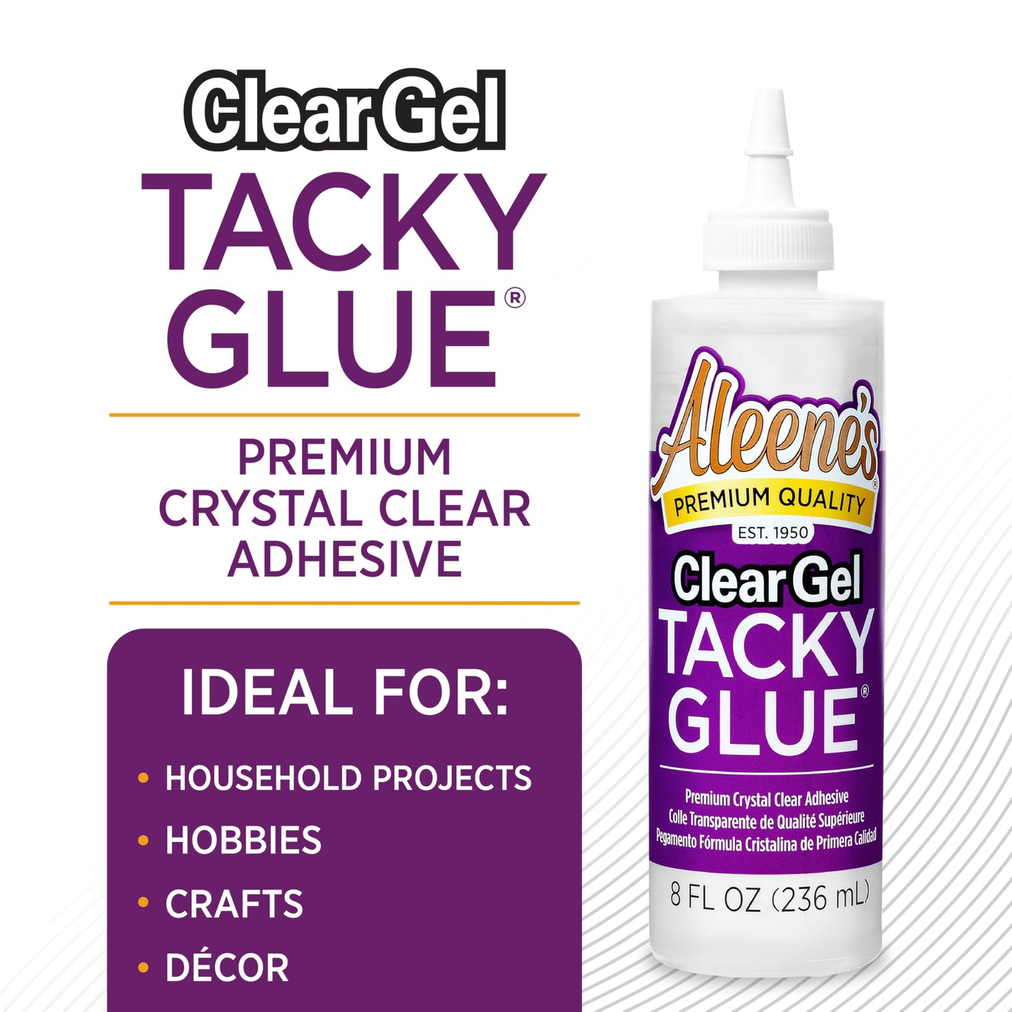Aleene’s Clear Gel Tacky Glue 8oz – Crafts Adhesive