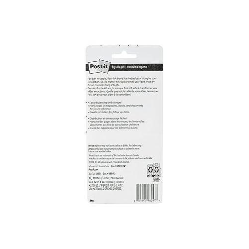 Post-it Flags Combo Pack – 320 Flags, Assorted Colors