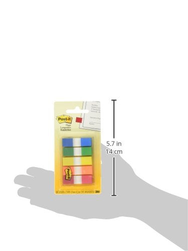 Post-it Flags Portable Dispenser – 100 Flags, Assorted Colors