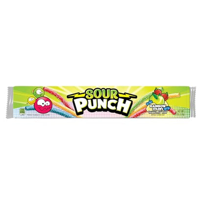 Sour Punch Rainbow Sour Straws 24 Pack – 2oz Each