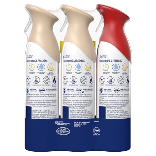 Air Freshener Spray Set, 8.8 oz, 3 Pack – Fall Breeze, Cuddle Weather, Cinnamon Apple