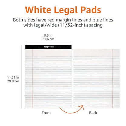 Amazon Basics Wide Ruled Notepads – 12 Pack