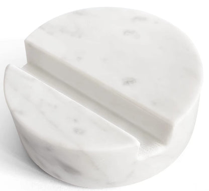 fashciaga Marble Phone Stand – Heavy Stone Holder for Desk