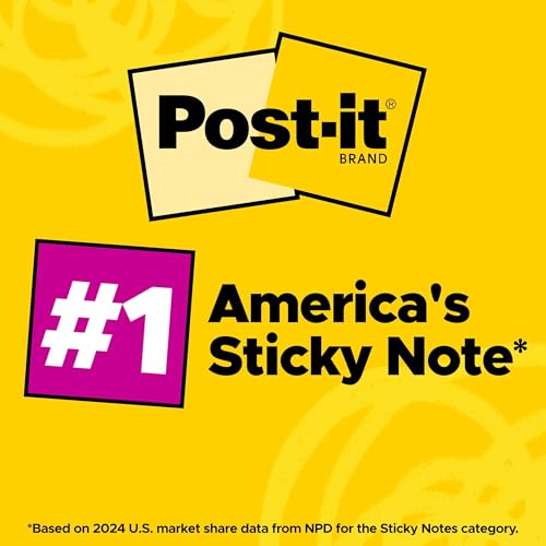 Post-it Super Sticky Notes – 24 Pads, 3x3