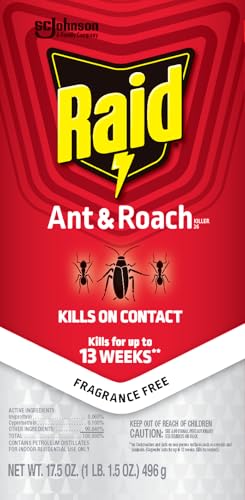 Ant & Roach Killer Spray, 17.5 oz, 2 Pack – Fragrance Free, Kills on Contact