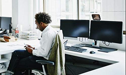 Modtek Clip-On Rear View Mirror for PC Monitors – 1 Pack