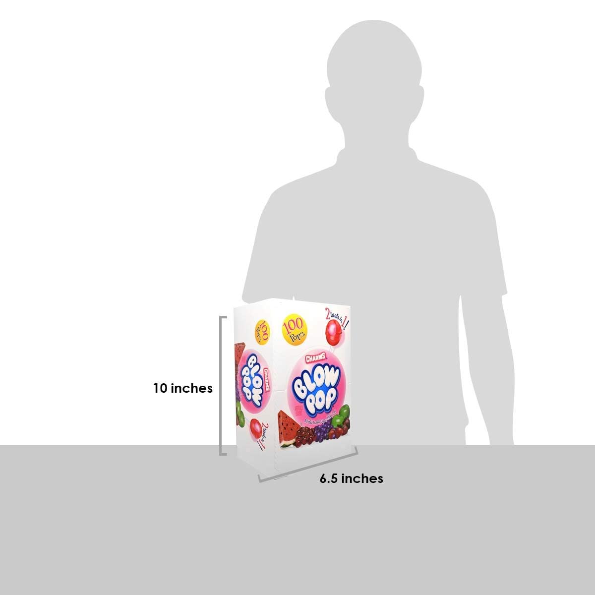 Charms Blow Pops Lollipops 100 Count Box