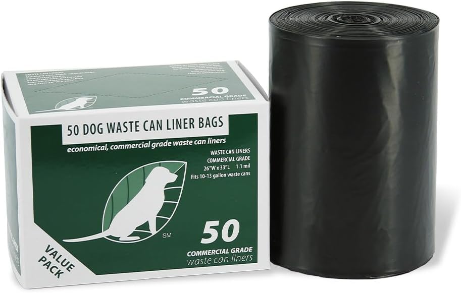 Zero Waste USA Dog Waste Can Liners, 50 Count Roll