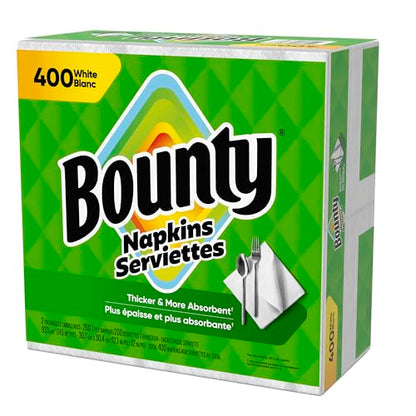 Bounty Paper Napkins White 400 Count