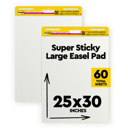 Post-it Super Sticky Easel Pad – 25x30", 2 Pack