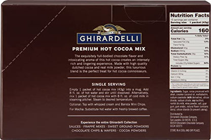 Ghirardelli Premium Cocoa Envelopes, 15 Pack