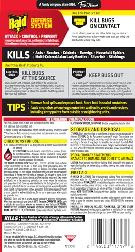 Ant & Roach Killer Spray, 17.5 oz, 2 Pack – Fragrance Free, Kills on Contact