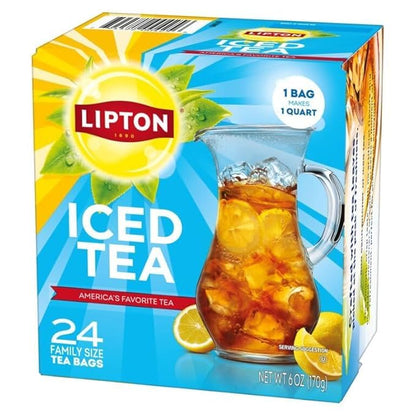 Lipton Unsweetened Iced Tea Bags 144 Total – 6 Packs