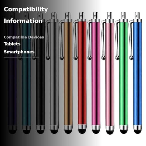 Stylus Pens 10 Pack – Universal Touchscreen Stylus for Tablets & Phones