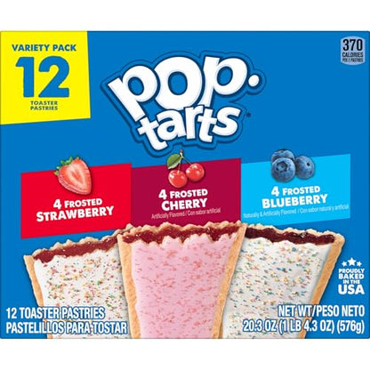 Pop-Tarts Variety Pack 12 Count – Breakfast Snack