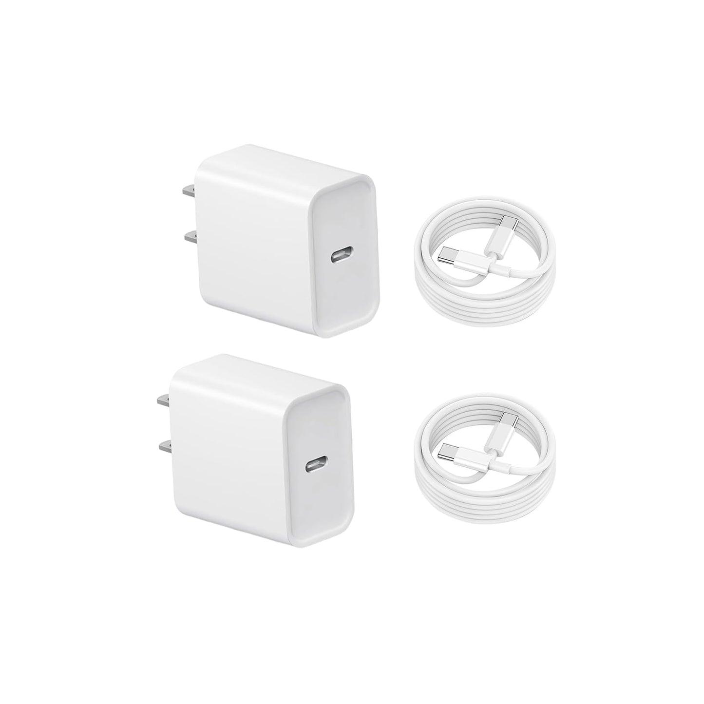 iPhone 16/15 Fast Charger 2-Pack with 6FT Type-C Cable
