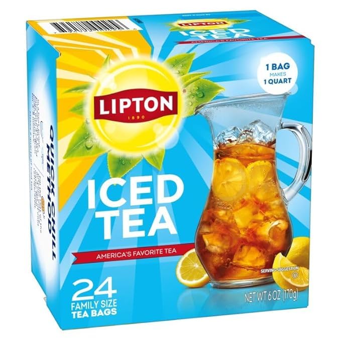 Lipton Unsweetened Iced Tea Bags 144 Total – 6 Packs