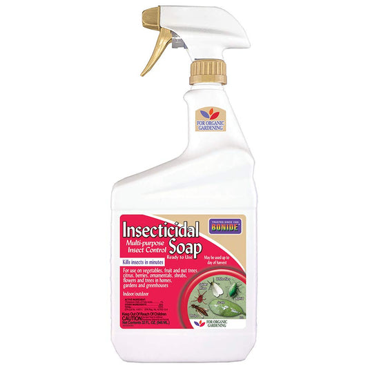 Insecticidal Soap Spray, 32 oz – Multi-Purpose Organic Garden Insect Control