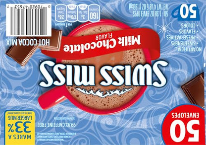 Swiss Miss Milk Chocolate Hot Cocoa Mix, 50 Count