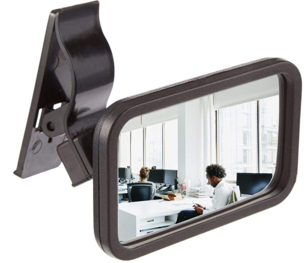 Modtek Clip-On Rear View Mirror for PC Monitors – 1 Pack