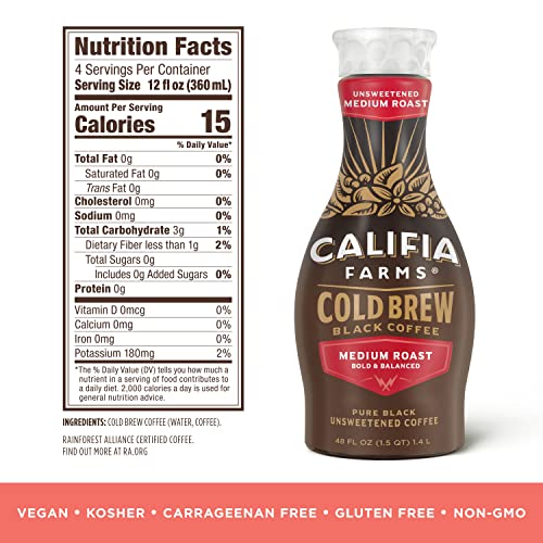 Califia Farms Pure Black Cold Brew Coffee 48oz