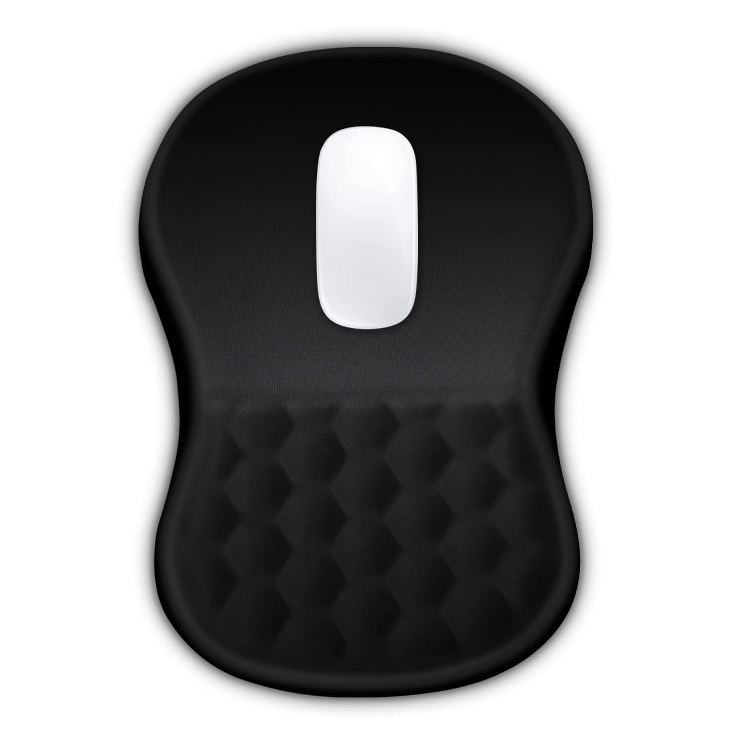 Hokafenle Mouse Pad with Wrist Support & Massage Design – Black