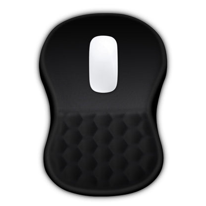 Hokafenle Mouse Pad with Wrist Support & Massage Design – Black