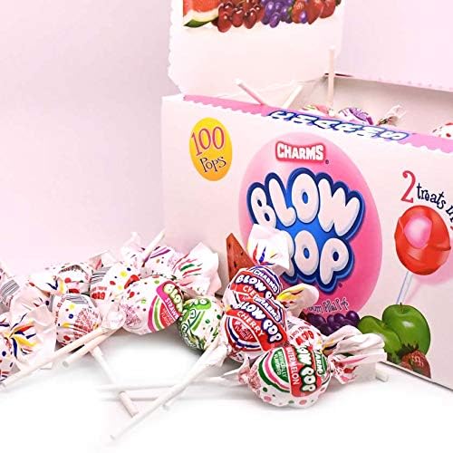 Charms Blow Pops Lollipops 100 Count Box