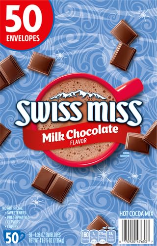 Swiss Miss Milk Chocolate Hot Cocoa Mix, 50 Count