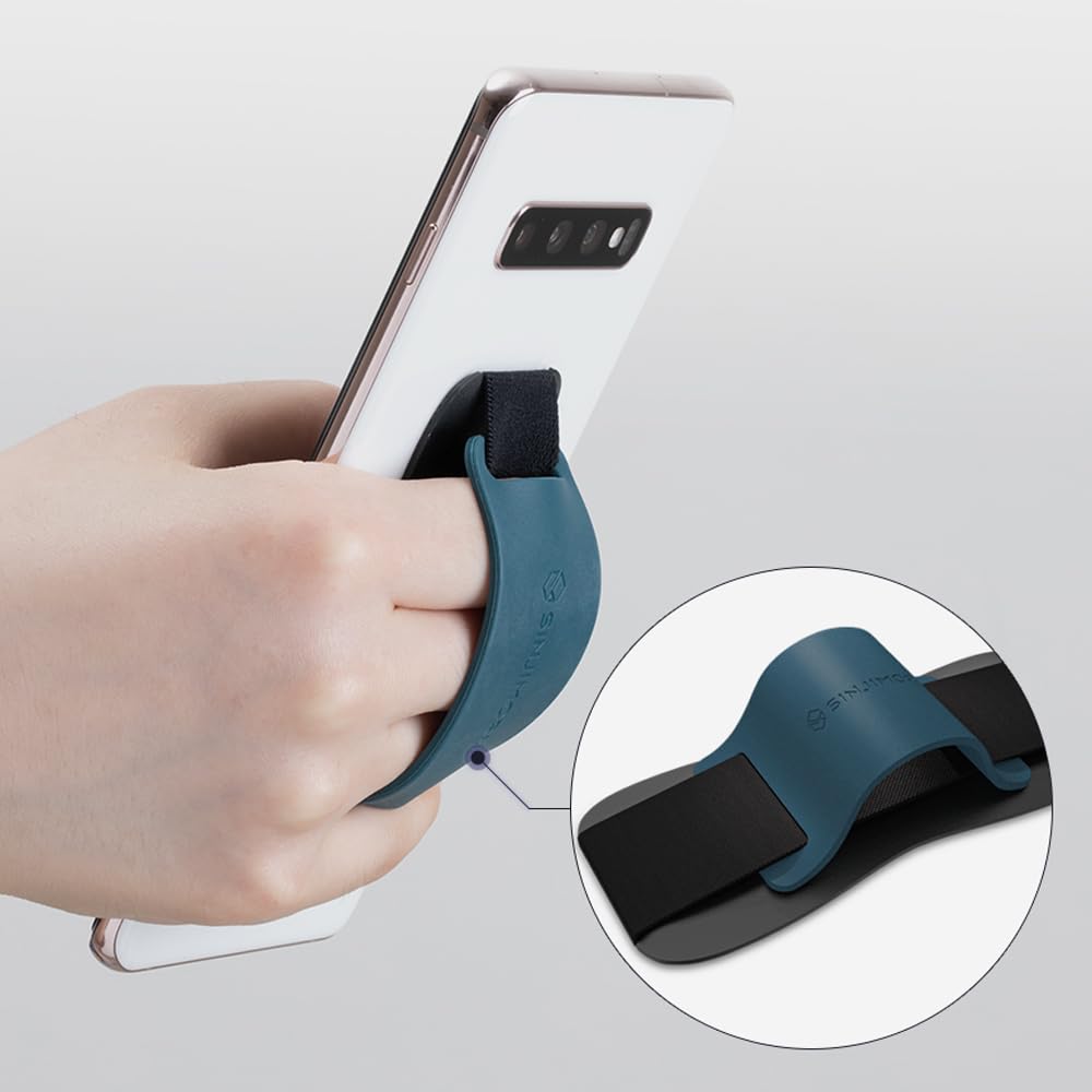 Sinjimoru Silicone Phone Grip & Kickstand – Black