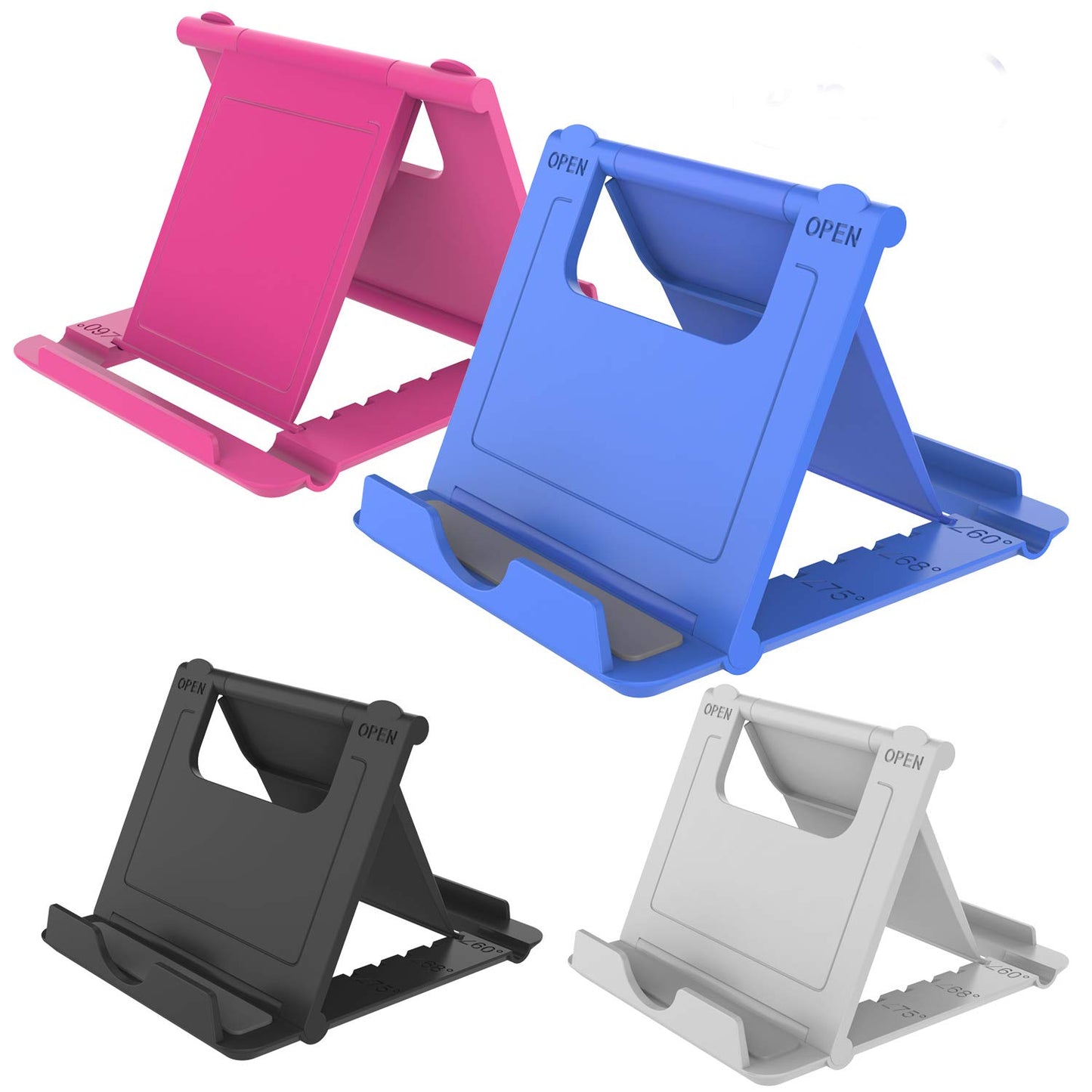 YENIE 4 Pack Desktop Phone Stand – Universal for All Devices