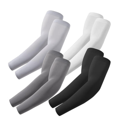 ROXUN Cooling Arm Sleeves – 4 Pairs (Black, Gray, White)