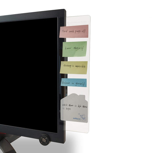 MINSA Acrylic Monitor Side Panels with Sticky Boards – Transparent