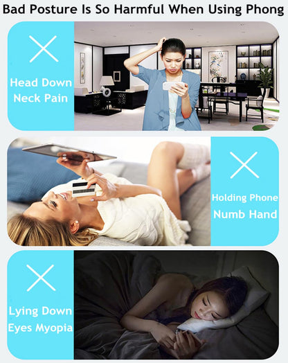 JUSDIQIR Foldable Phone & Tablet Stand for Desk – Black