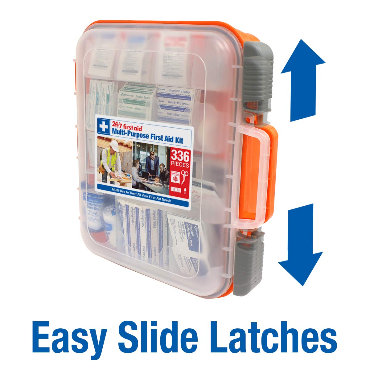 24/7 OSHA 100-Person First Aid Kit – 336 Pieces