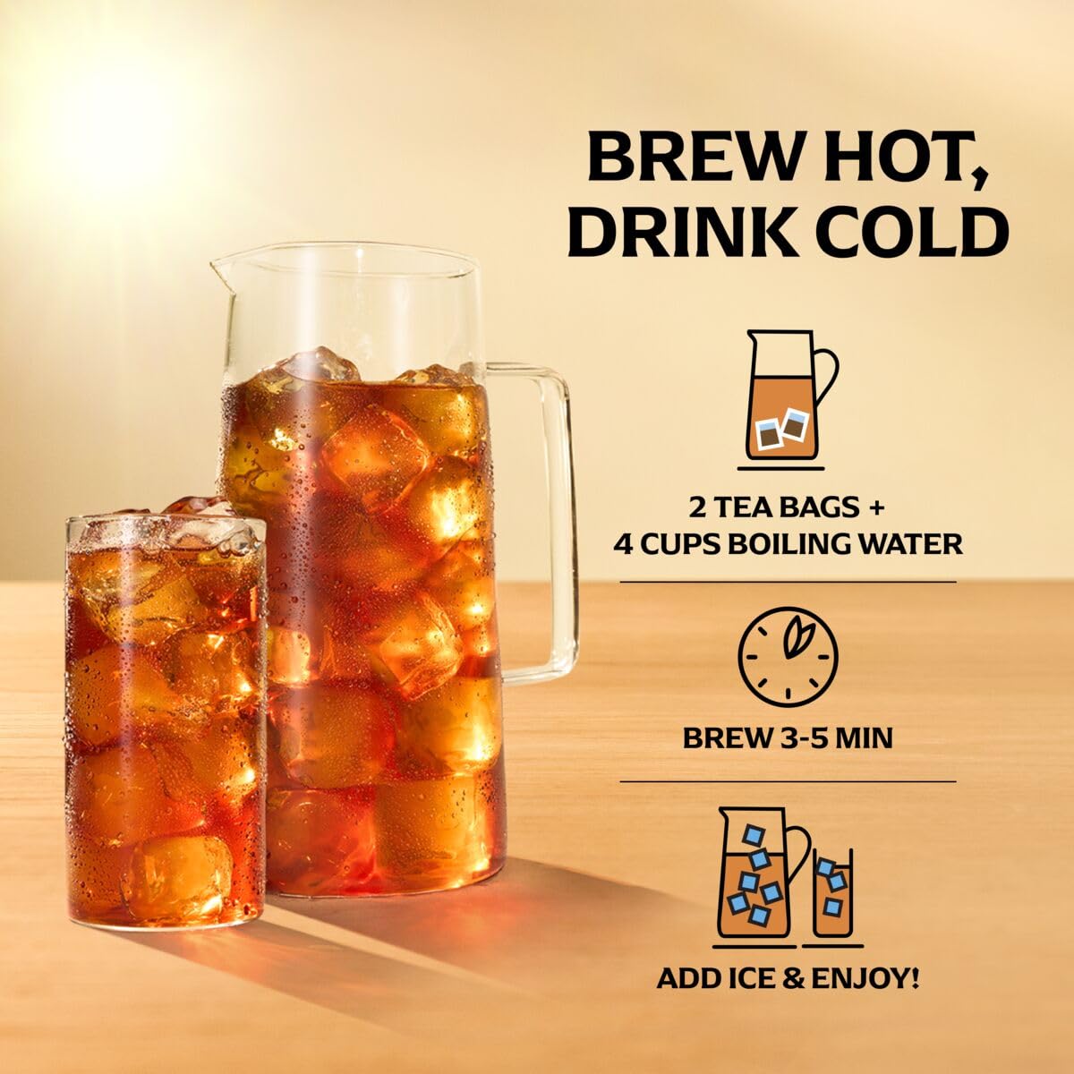 Lipton Unsweetened Iced Tea Bags 144 Total – 6 Packs