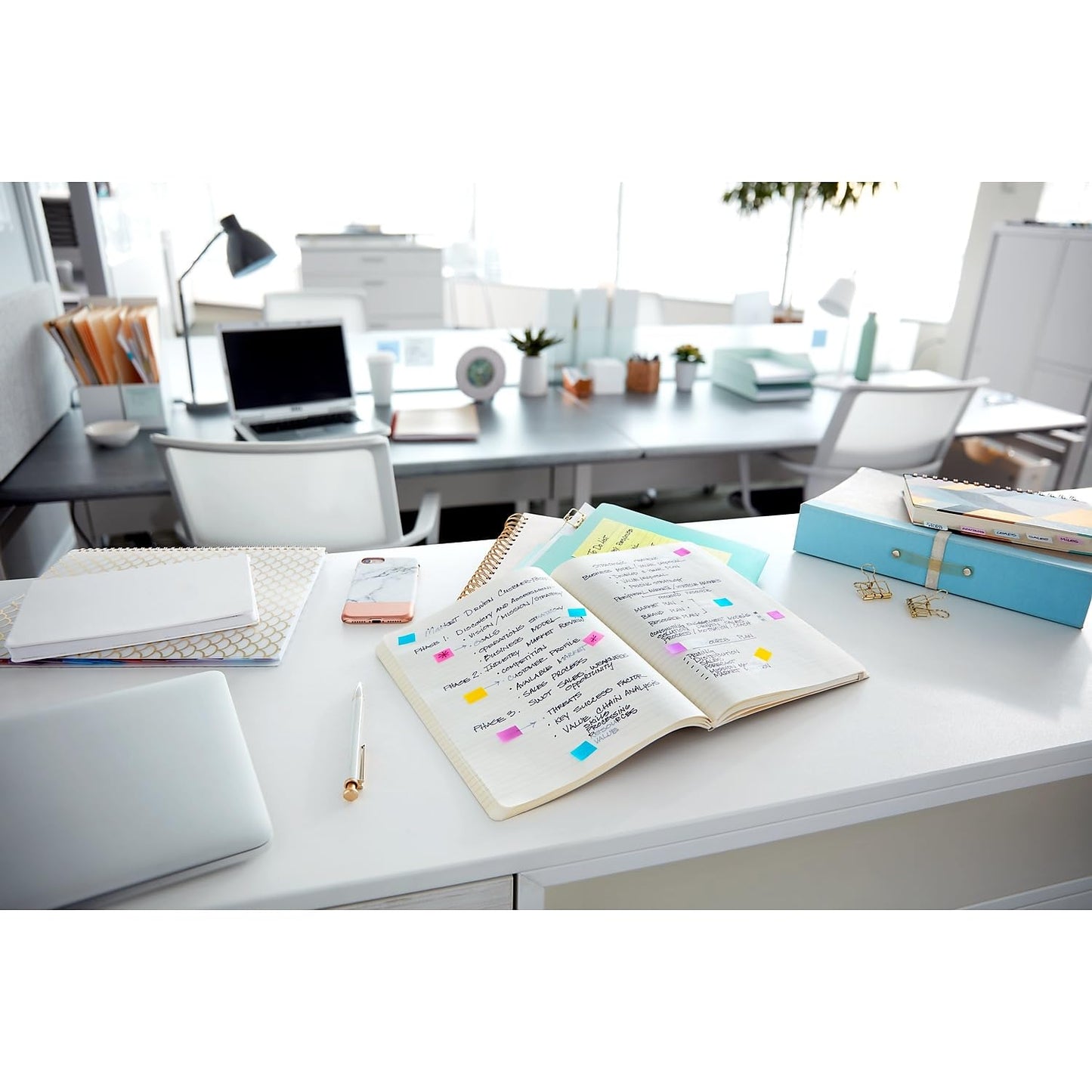 Post-it White Flags 1 Inch Wide – 2 Dispensers