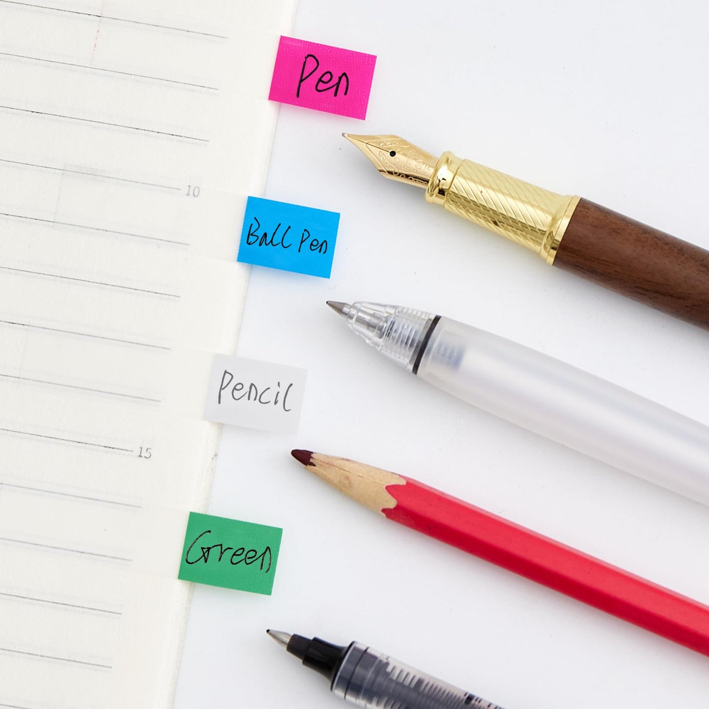 Sticky Tabs Page Markers – 1000 Transparent Writable Tabs