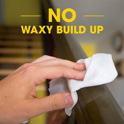 Wood Cleaning Wipes, 24 Count – Lemon Scent, Enhances Shine