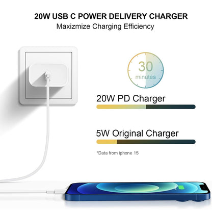 iPhone 16/15 Fast Charger 2-Pack with 6FT Type-C Cable