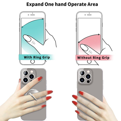 TACOMEGE Transparent Phone Ring Grip Holder – Clear Round