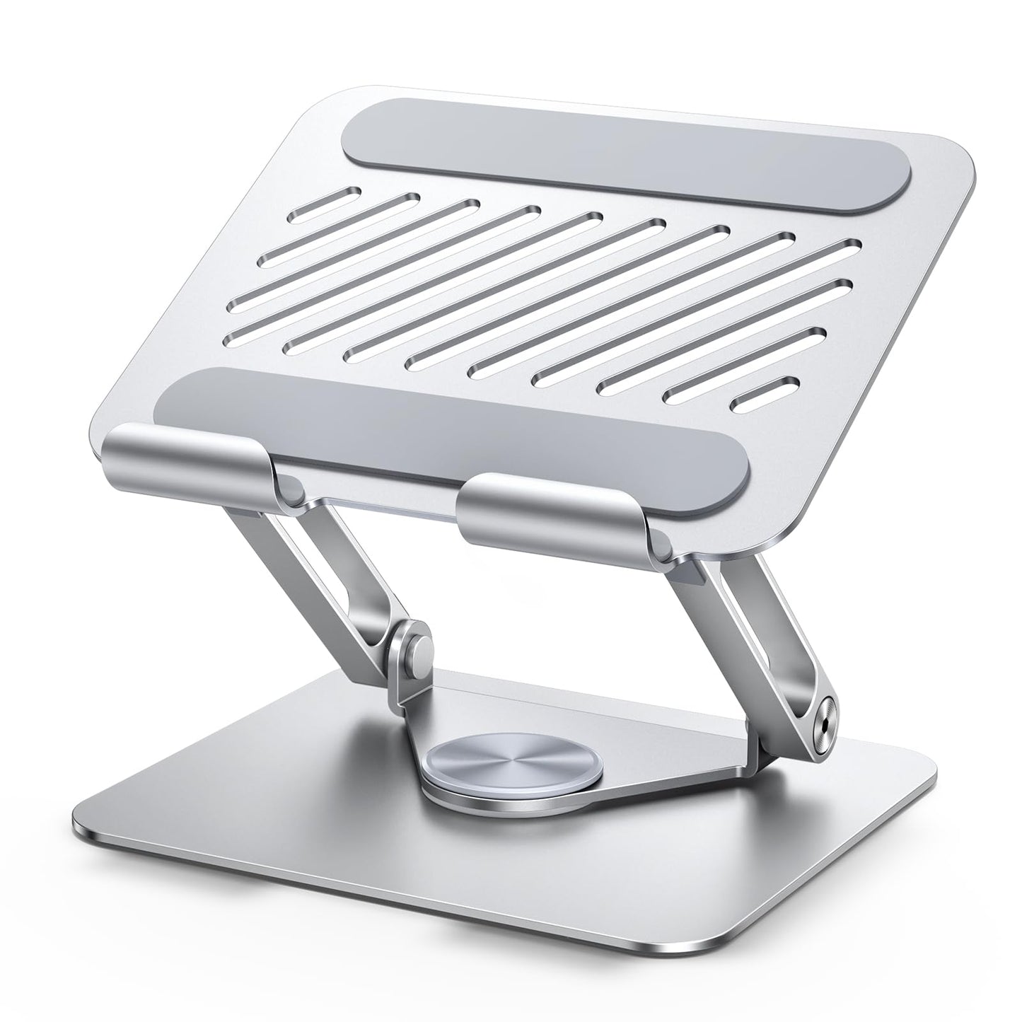 UGREEN 360° Rotating Tablet Stand – Aluminum Adjustable – Silver