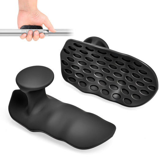Workout Grips for Weight Lifting – Black Rubber