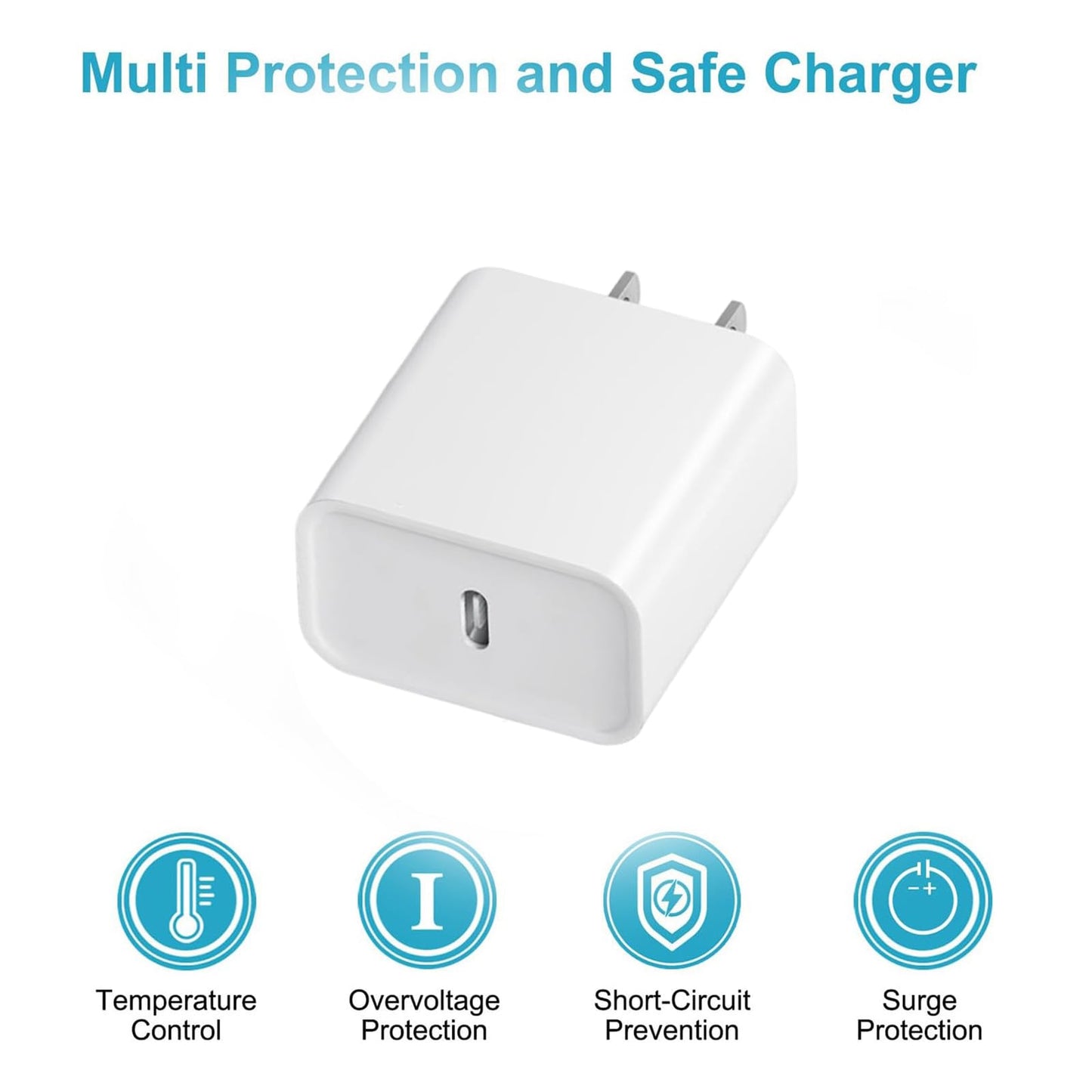 iPhone 16/15 Fast Charger 2-Pack with 6FT Type-C Cable