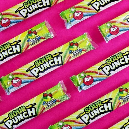 Sour Punch Rainbow Sour Straws 24 Pack – 2oz Each